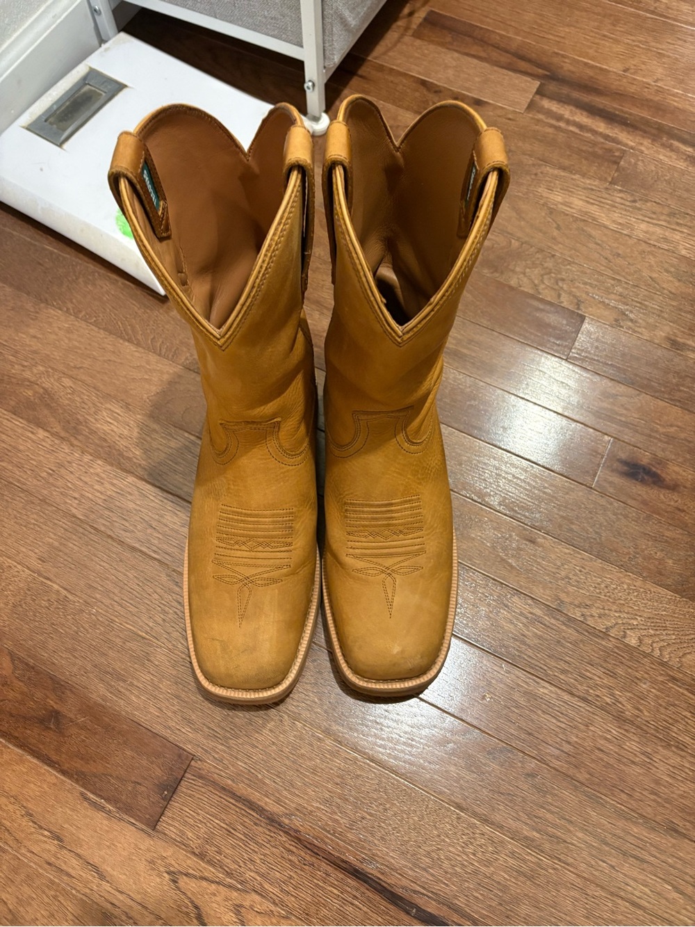 Tecovas Wheat Leather Cowboy Boots in Tan